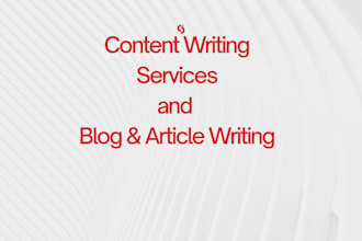write engaging blog posts and SEO articles