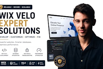 build wix velo website, wix code and database, fix wix bugs with wix velo code