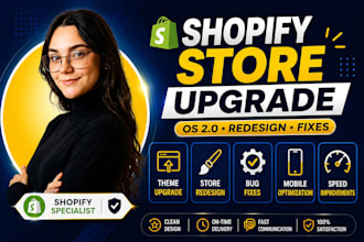fix redesign update and upgrade your shopify store