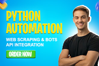 create selenium browser automation, python bots, and task automation scripts