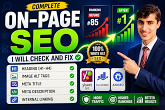do wordpress on page SEO optimization with yoast, rankmath and aio