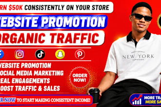 promote website, substack, peptide brand with social media marketing