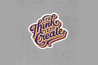 design typography sticker design appeal logo