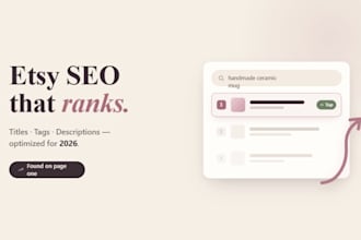expert etsy SEO for your listings to rank higher and boost sales