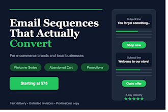 write email sequences for ecommerce and local businesses