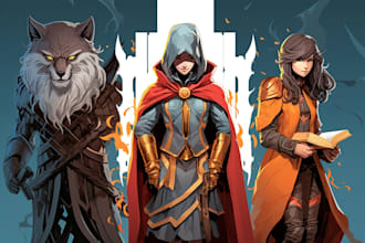 be your comic book artist for novel comic book illustration