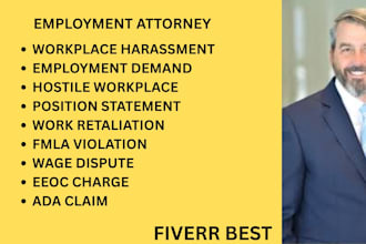 be your employment lawyer for wrongful termination, retaliation and eeoc charges