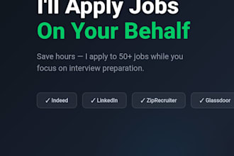 apply jobs on your behalf on indeed linkedin and US job portals