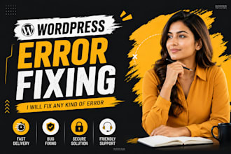 fix wordpress bugs, errors and issues quickly