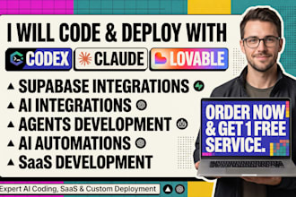 use codex, claude, lovable to code and vercel to deploy