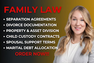 draft a legal separation agreement for you