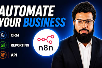 automate reporting, CRM and business workflows using n8n