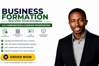 register your business llc, corporation, or company formation