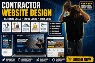 build a plumbing, construction, roofing, locksmith, pressure wash website
