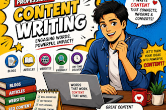 write unique and well researched articles and blogs