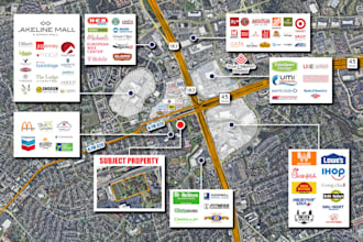 do commercial real estate aerial and illustrated map and offering memorandums