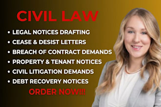 draft a legal notice for your civil matter