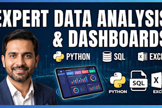 gather, analyze, clean and visualize data and make dashboard