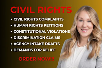 draft a civil rights or human rights legal complaint