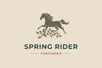 design a luxury perfume and cosmetic logo 24h