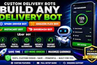 setup spark driver bot, spark delivery bot auto accept orders bot, spark