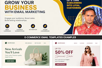 design mailchimp email templates and newsletters