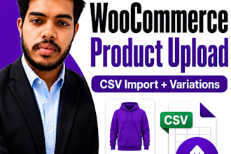 upload woocommerce products with variations and CSV import