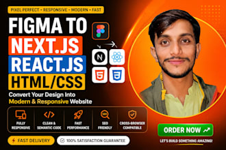 figma to next js, react js and HTML CSS