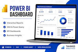 create a professional power bi dashboard and report