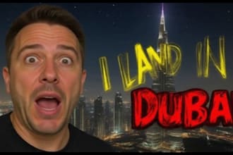 design viral youtube thumbnail for vlogs and travel