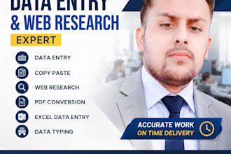 handle data entry,excel and copy paste tasks
