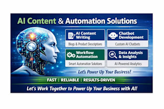create ai powered content, chatbots and automation