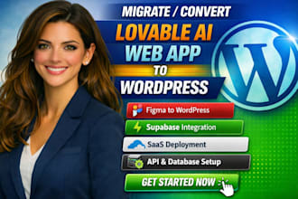 convert lovable ai web app figma supabase dev saas deploy to wordpress website