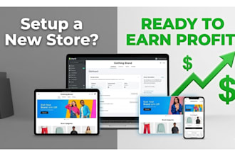 build a ready to launch shopify store with full setup