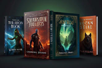 design fantasy, sci fi, horror and dystopian book cover art