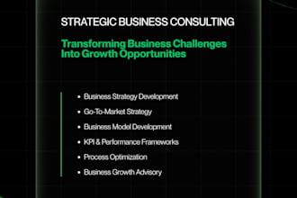 provide strategic business consulting