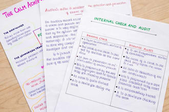 handwrite notes and assignments for students