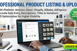 do professional product listing,upload to e commerce website