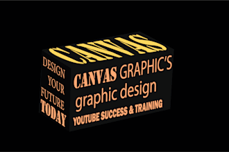 design creative typography and digital landscape illustration