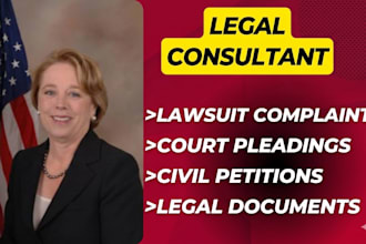 draft a professional lawsuit complaint petition or court pleading