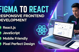 convert figma, PSD or xd to react website