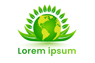 create a modern eco logo for environmental startups