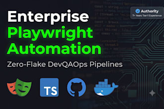 build an enterprise playwright test automation framework and ci pipeline