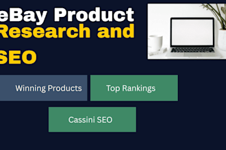 do ebay product listing and product research