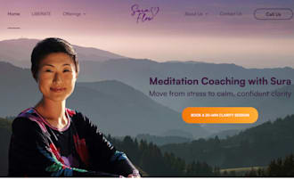 build wix spiritual website meditation coach website holistic healing website