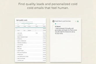 find leads and write personalized cold emails