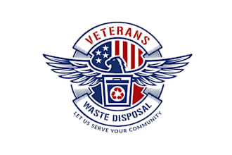 design fantastic veterans waste disposal logo