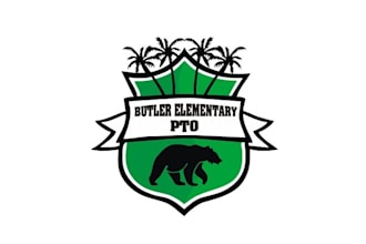 do elementary school pto logo with from a coastal community