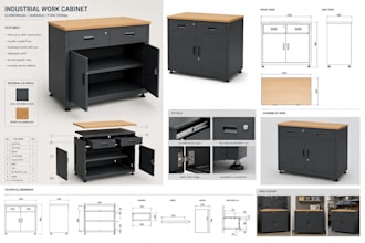 do economics industrial furniture and facility 3d cad product design