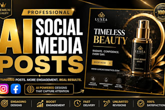 create professional ai social media posts for your business